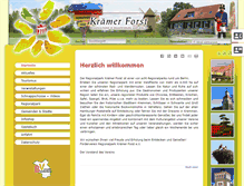 Tablet Screenshot of kraemer-forst.de
